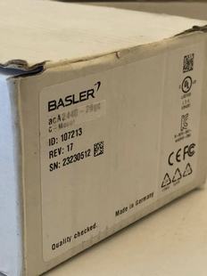 basleraca2440-20gc工业相机500w全局工业相机