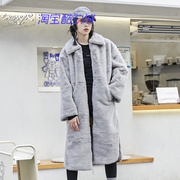 nike耐克女装外套运动大衣，中长款人造皮草，仿貂绒夹克dq6839-012