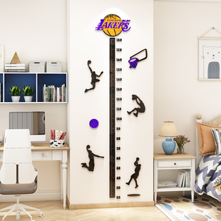 亚克力3d立体身高墙贴画儿童，房身高尺，宝宝测量身高墙贴纸卧室装饰