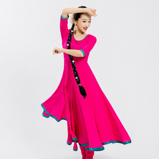 依曼服饰印度舞民族风纯棉大摆裙异域风情舞蹈表演印度安娜连衣裙