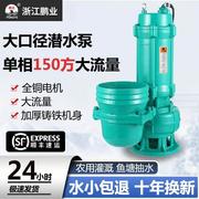 潜水泵220v高扬程大流量单相农用灌溉380v三相4寸6寸大口径抽水泵
