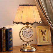 梵帝莱欧式钟表装饰台灯，卧室床头灯家用温馨时尚，浪漫创意复古led