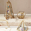 欧式玻璃首饰盒三层饰品收纳复古首饰珠宝盒手表珠宝展示架道具
