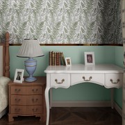 床头背景墙自粘墙纸绿色植物壁纸加厚壁画柜子贴纸餐厅墙贴画客厅