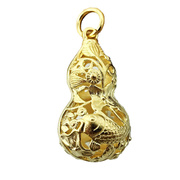 黄铜两色原色镂空双鱼，葫芦钥匙车挂件，坠圈地摊老少男女通用
