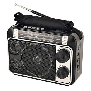 全波段插卡多功能蓝牙收音机，便携式老年音箱，精准调频mp3半导体