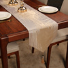 北欧风中式餐桌桌旗现代简约轻奢风美式欧式蓝色茶几旗床旗床尾巾