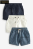 next英国男童，夏季蓝色牛仔布运动短裤，纯棉裤子下装920-411