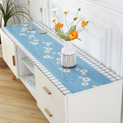 电视柜餐桌垫软pvc玻璃桌布，防水防油免洗垫子，轻奢台布长方形盖布