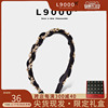 L9000/金枝缠绕珍珠带钻发箍麻花压发链条头箍赫本风法式优雅头饰