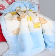 冬季婴儿毛毯宝宝毛毯拉舍尔，双层加厚幼儿园儿童午睡毯