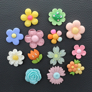 彩色花朵冰箱贴磁贴雏菊5瓣花，黑白板板磁扣卡通可爱留言贴吸铁石