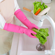 韩国进口橡胶家务手套，刷碗擦地乳胶手套加厚加长洗碗手套