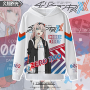 DARLING ZERO TWO国家队02痛衣莓秋冬卫衣连帽外套学生帽衫二次元