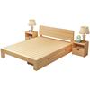 松木家具北欧环保1.2m简约双人床出租房用带床垫1.5米欧式单人床
