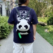 卡通熊猫双肩背包儿童，单肩挎包出游可爱毛绒书包成都文创生日礼物