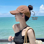 帽子女士夏季遮阳防晒空顶帽，太阳棒球帽透气韩版时尚潮百搭鸭舌帽