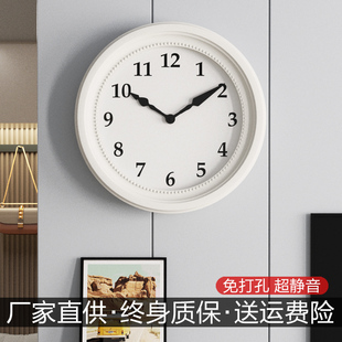 艺术钟表挂钟大气客厅静音家用时尚时钟挂墙2023欧式石英钟