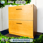 储物柜两抽柜家用玄关柜现代简约床头柜木质矮柜资料柜文件柜子