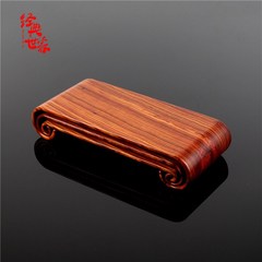 速发红木雕整料书卷底座黑梓木红檀佛像底座紫砂壶奇石头底座