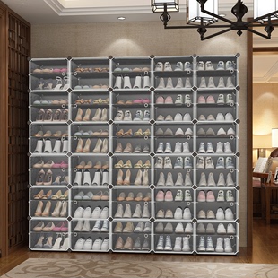 简易鞋柜家用门口收纳2024室内好看多层防尘大容量鞋架子
