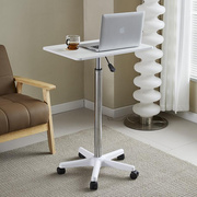 可移动升降小桌子带滑轮小型沙发床头边桌电脑办公桌站立式工作磣