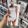 Calvin Klein/CK 男士纯棉纯色吸汗透气打底衫无袖T恤背心 3件/盒