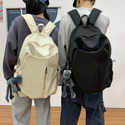 双肩包女大学生简约时尚潮流情侣，书包ins可装15.6寸电脑背包男潮