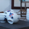 釉中彩高白瓷饭碗1350°高温陶瓷家用吃饭碗无铅镉安全健康