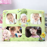 欧式宝宝相框摆台组合3寸6寸可爱创意儿童生日挂墙相架婴儿桌摆