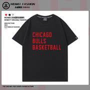 芝加哥公牛队t恤男德罗赞拉文篮球投篮训练服美式运动短袖夏季潮