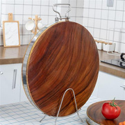 铁木砧板切菜板实木家用加厚菜墩子案板圆形整木钻板蒸板 直径30c
