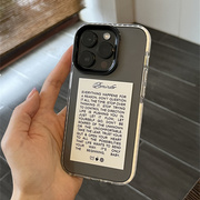 INS欧美英文字母标签高级感手机壳适用于苹果14promax创意iphone13潮15promax男女12个性14pro软壳11透明防摔