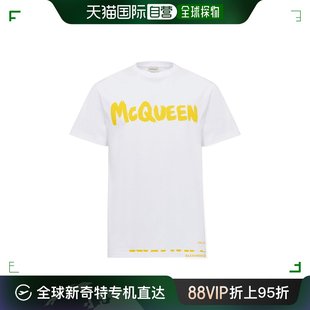 99新未使用香港直邮Alexander McQueen 短袖T恤 622104QTAAC