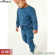 NEXT儿童抓绒运动套装 2023秋淡蓝色套头卫衣+运动裤2件(3月-7歲)