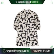 香港直邮Msgm 女童 翻领短袖连衣裙童装 MS029576