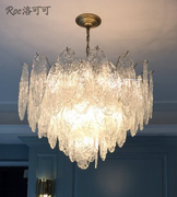 洛西可奢华美式风格全铜吊灯玻璃后现代欧式灯大客厅餐厅卧室灯具