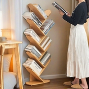 树形书架置物架落地儿童简约现代靠墙简易小型客厅书柜子收纳家用
