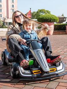 儿童卡丁车电动可漂移玩具汽车，可坐小孩大人，宝宝亲子遥控四轮