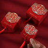中国风结婚礼喜糖盒子创意中式小糖果包装回礼盒，婚庆纸盒红色空盒