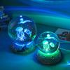 创意发光水晶球星辰大海夜灯摆件3D激光内雕水晶球送学生礼物