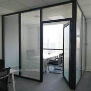 长沙钢化玻璃高隔断办公室双层玻璃隔断墙内置百叶隔音墙定制