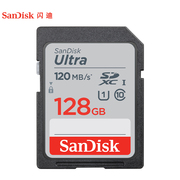 SanDisk闪迪128g内存卡 class10高速SD卡SDXC数码相机卡200M 140M