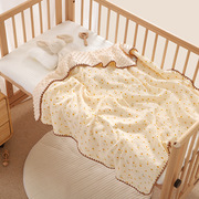 婴儿盖毯纯棉纱布豆豆毯宝宝小毯子，新生儿包巾夏季薄款儿童空调被