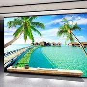 自然风景海景地中海，3d立体大型大海壁画，墙布客厅电视背景墙纸壁纸