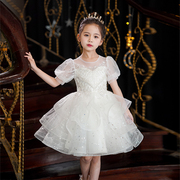 女童礼服公主裙儿童，高端蓬蓬纱裙，花童婚纱小女孩主持人钢琴演出服