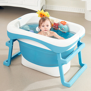 婴儿游泳桶可折叠宝p宝游泳池加大号新生儿浴桶泡澡桶家用免充气