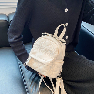 小清新双肩包小包(包小包，)女2022韩版时尚，高级感百搭迷你旅行小背包潮