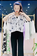 夏季韩范白色雪纺衬衫女2023百搭时尚两件套宽松防晒短袖上衣潮