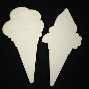 冰淇淋白胚夏日主题超轻粘土白胚底DIY寻创意美术手工材料库